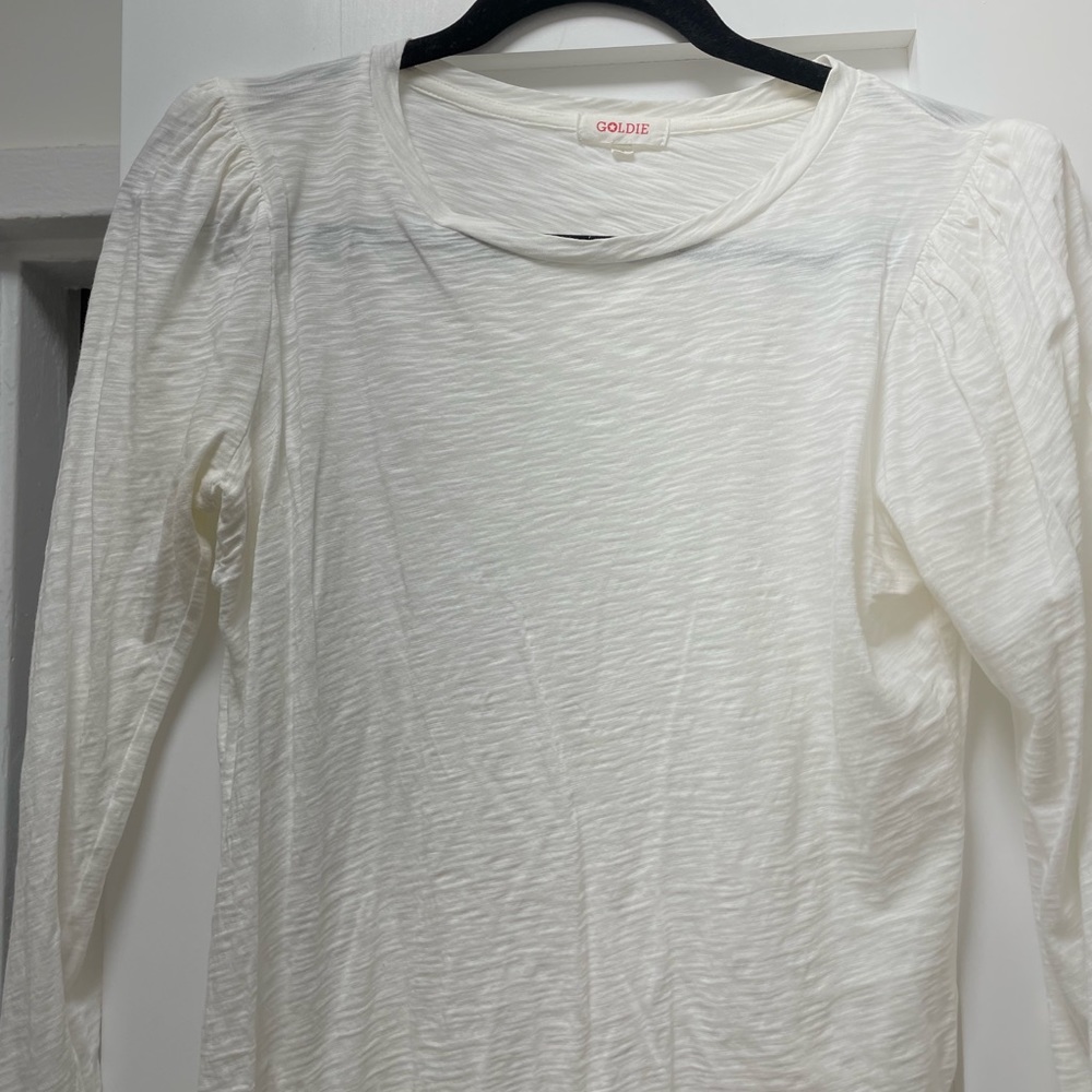 Goldie white puff top - Picture 3 of 3